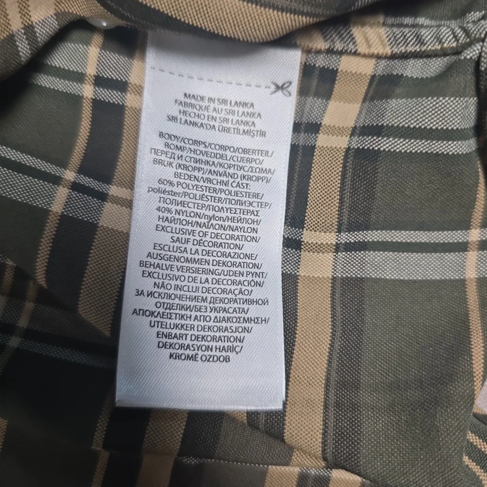 Polo Ralph Lauren Mens Classic Fit Performance Long Sleeve Oxford Green Plaid